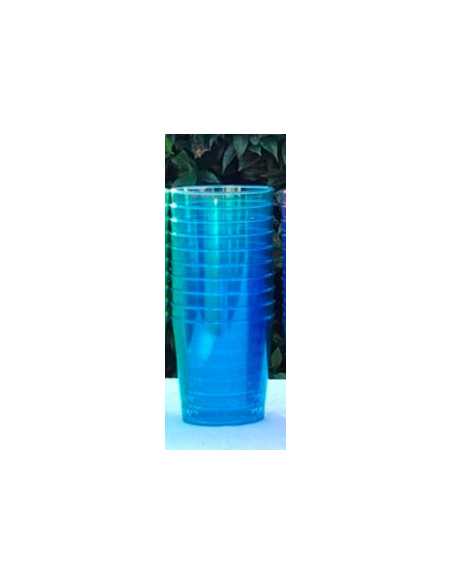 VASO CONICO AZUL x1