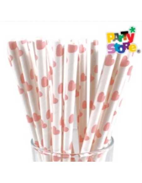 SORBETES DE POLIPAPEL CORAZONES x24