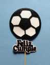 TOPPER GOMA EVA PINCHE PELOTA BLANCA Y NEGRO