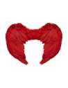 ALAS DE ANGEL CON PLUMAS CHICA ROJA 45x35cm