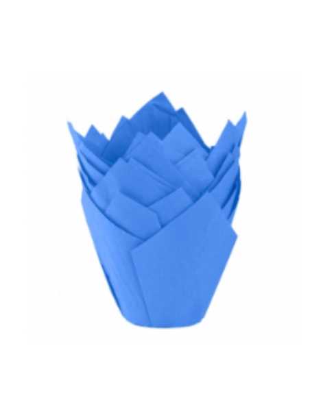 TULIPAS LISAS Nº16 AZUL x50