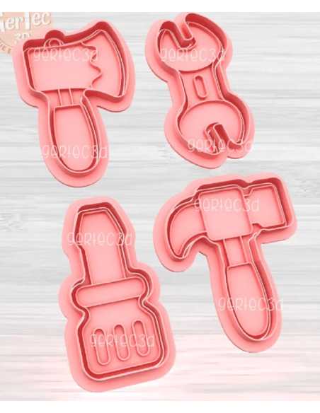 SET CORTANTE + STAMP x4u HERRAMIENTAS 9cm