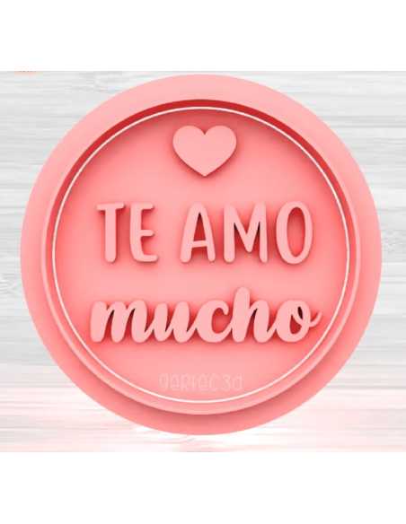 SELLO 6,5cm TE AMO MUCHO