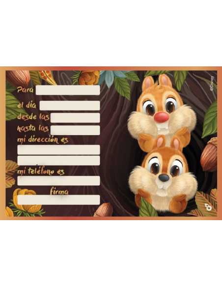 INVITACION ANIMALITOS DISNEY x10