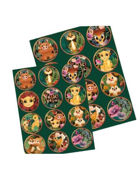 AUTOADHESIVO ANIMALITOS DISNEY x2