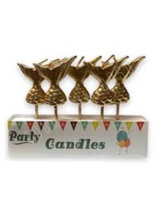 SET VELA COLA DE SIRENA x5