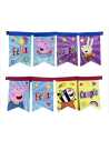 BANDERIN RECTANGULAR FELIZ CUMPLE PEPPA PIG x 1