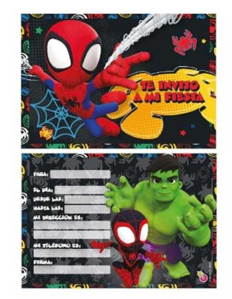 INVITACION SPIDEY x 10