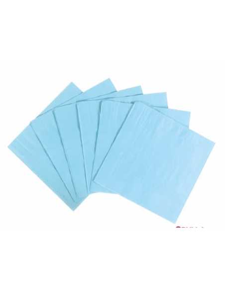 SERVILLETA PREMIUM PASTEL CELESTE x20
