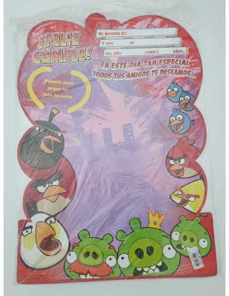 AFICHE FELIZ CUMPLE ANGRY BIRDS X1