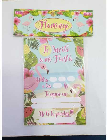 INVITACION FLAMENCOS x10