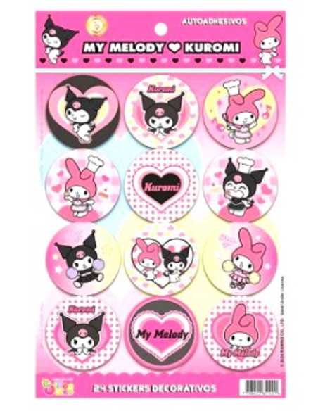 AUTOADHESIVO KUROMI x 2