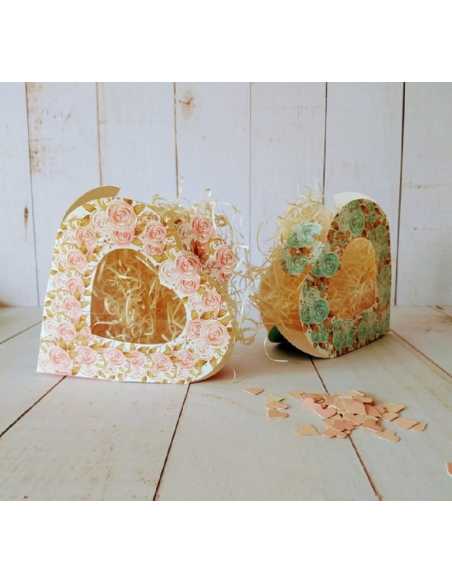 CAJA CORAZON FLORES