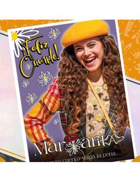 AFICHE FELIZ CUMPLE MARGARITA x 1