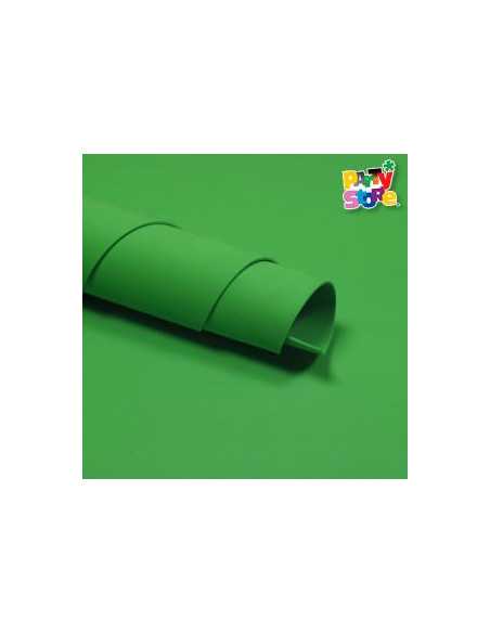 GOMA EVA LISA VERDE OSCURO COLOR 60x40 x 1 GEVO