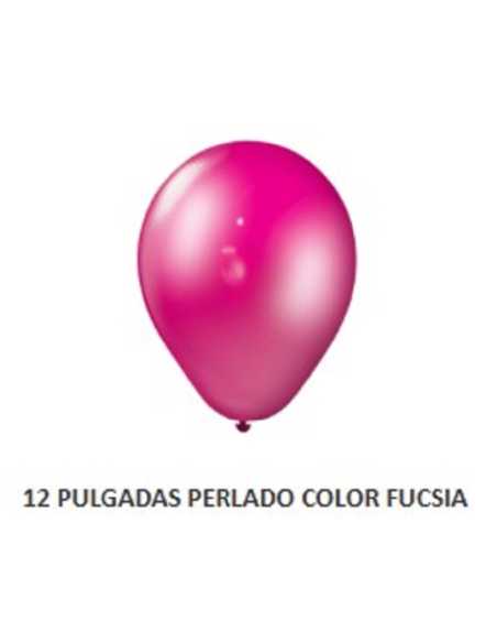 PARTYTM GLOBO PERLADO 12" FUCSIA x 25
