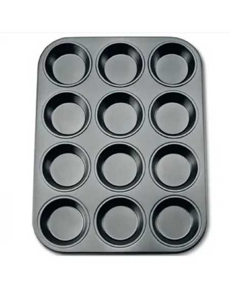 MOLDE TEFLON CUPCAKE x12 COLORES