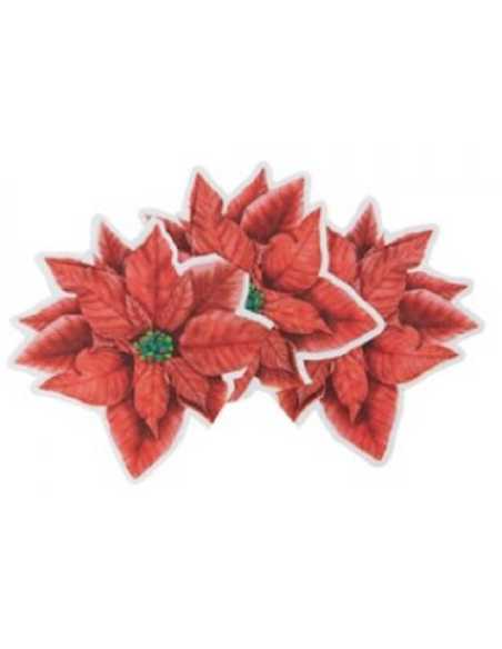 SERVILLETA DE PAPEL x 12 FLOR DE NAVIDAD