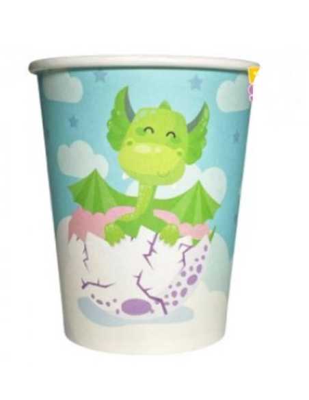 VASO DE POLIPAPEL DRAGON x 6