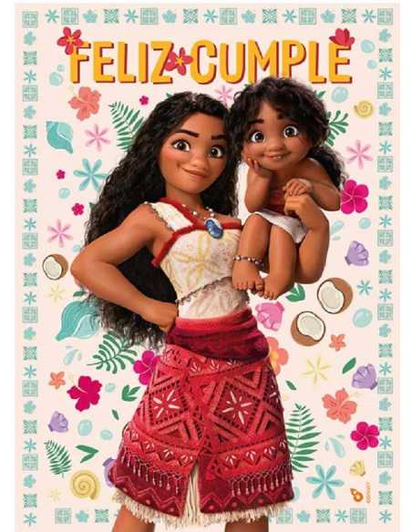 AFICHE FELIZ CUMPLE MOANA 2 x 1