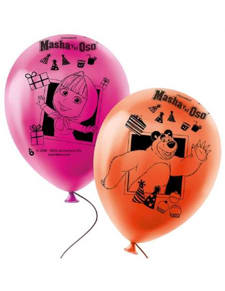 GLOBO PREMIUM 12" MASHA Y EL OSO x 6