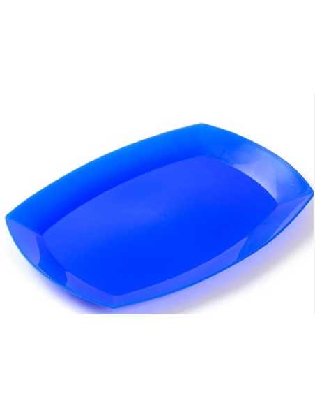 PLATO BANDEJA CUADRADO 20x28cm AZUL x1