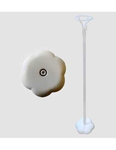 SET 36 PIEZAS PALITO PORTAGLOBO 10mm DIAM 50cm COPA 6cm Y BASE FORMA FLOR