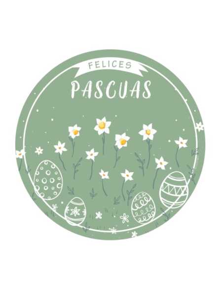 PLATO DE SITIO TEMATICO x12 PASCUAS MARGARITAS