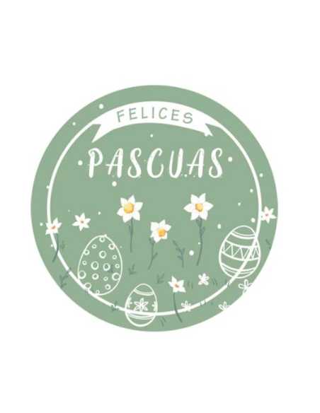 POSAVASOS x12 PASCUAS MARGARITAS 10cm