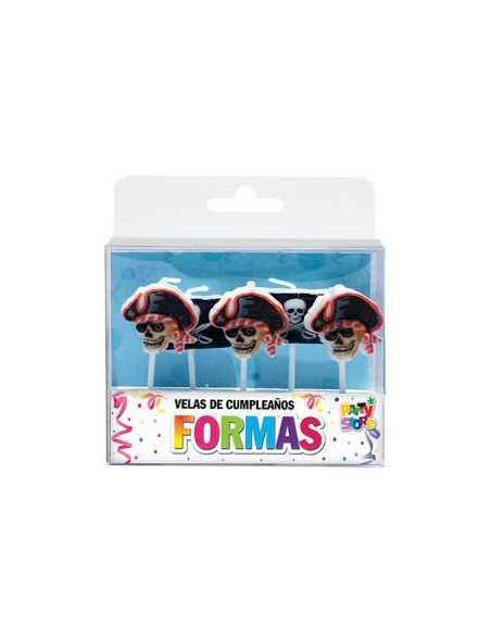 VELAS FORMAS SET PIRATA BLISTER x 5 UNIDAD VS06