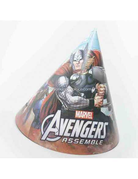GORRO FELIZ CUMPLE AVENGERS x10