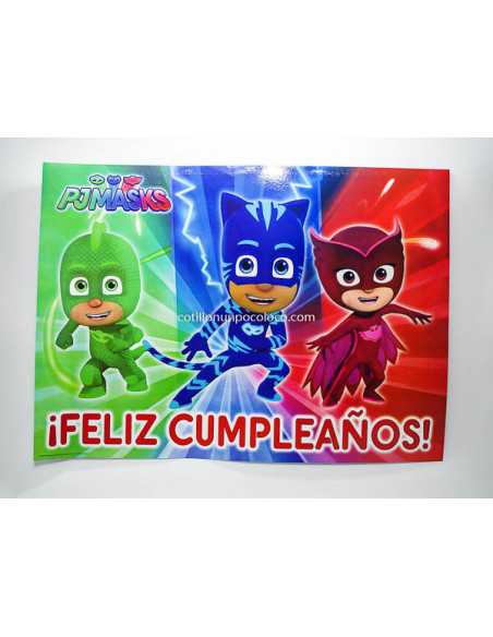 AFICHE FELIZ C. PJ MASKS x 1