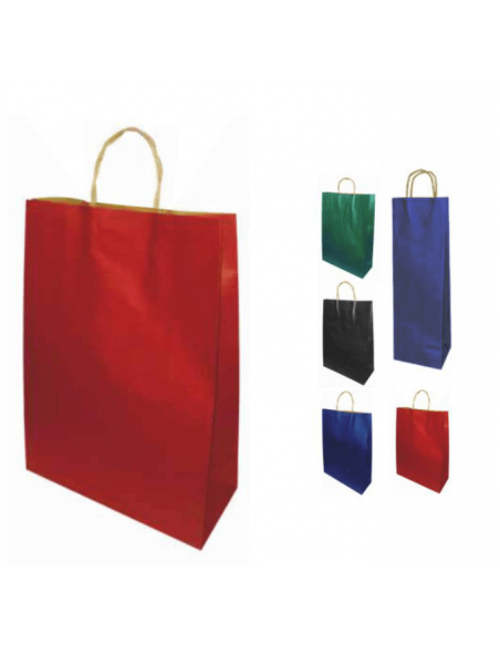 BOLSA G2 MARRON CON MANIJA LISA VERDE OSCURO
