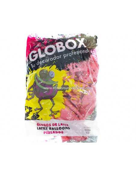 GLOBO 12" PERLADO LISO ROSA x50