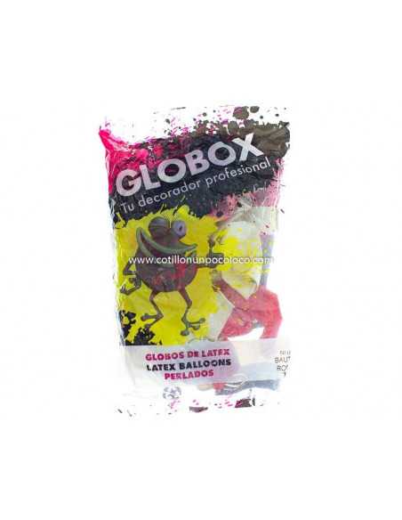 GLOBO 12" PERLADO ROSA BLANCO BAUTISMO x50