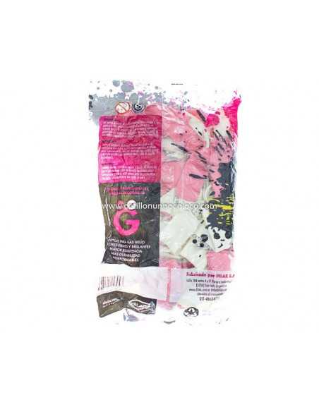 GLOBO 12" PERLADO ROSA BLANCO BAUTISMO x50