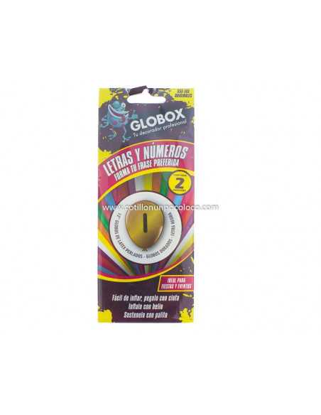 GLOBO x12" STD DORADO LETRA I x2