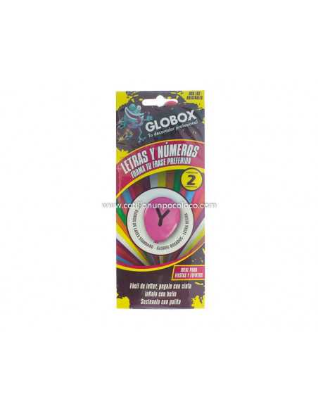 GLOBO x12" STD ROSA LETRA Y x2
