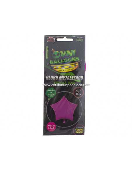 OVN-SL1 18" GLOBO METAL ESTRELLA ROSA x1