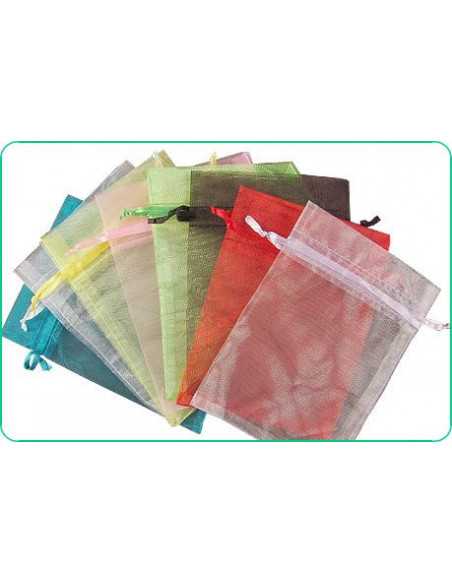 BOLSA TUL LISA 11x15 ROJA x10