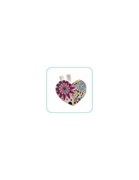 BROCHE C/APLIQUE CORAZON 10x10 30mm