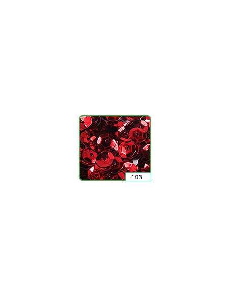 LENTEJUELA METAL No 8 ROJO