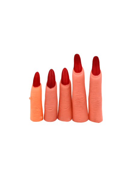 DEDOS DE BRUJA UÑAS ROJAS HD306