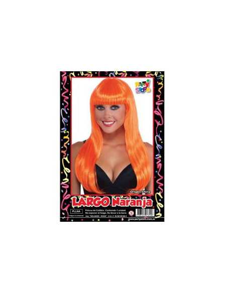 PELUCA LARGO COLOR NARANJA PLLNA