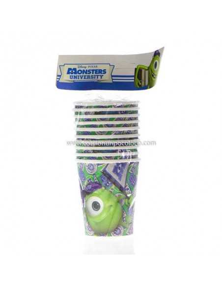 VASO POLIPAPEL MONSTER UNIVERSITY x10