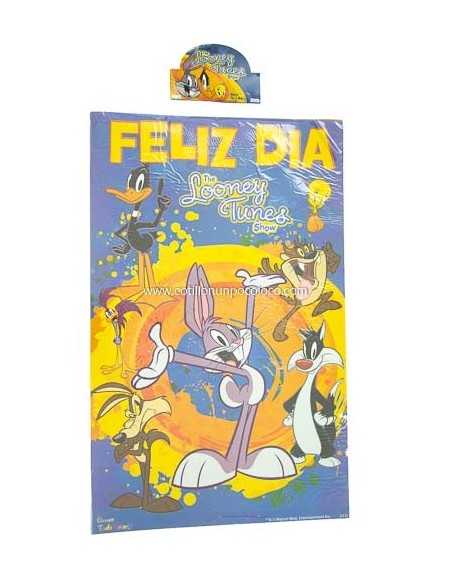 AFICHE FELIZ CUMPLE LOONEY TUNES X1