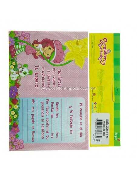 INVITACION FRUTILLITA X10