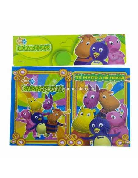 INVITACIONES BACKYARDIGANS X10