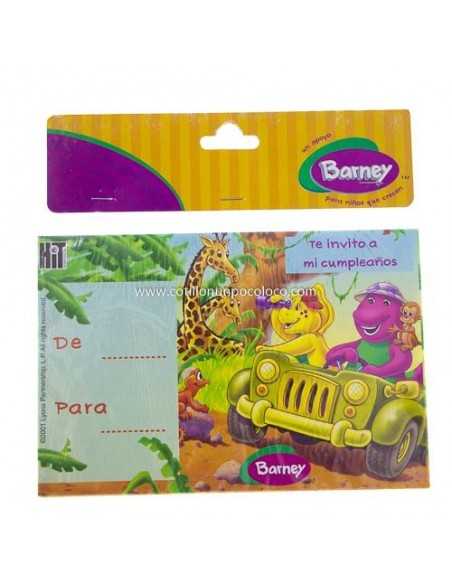 INVITACIONES BARNEY X10