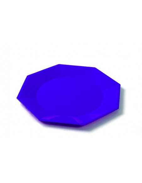 PLATO PARA COMIDA 22CM COLOR X1 AZULL
